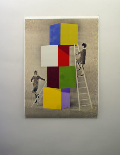 Prologue . 2011 . 150 x 115 cm . Öl/digiprint auf Papier