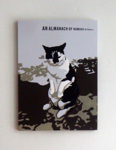 An Almanach of Humour in Painting . 31,2 x 23 x 1,5 cm . Siebdruck . 4 Farben