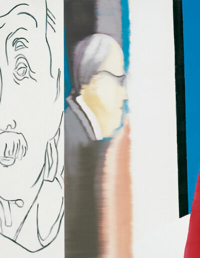 Die Sammler . 2002 . 51 x 51 cm . Öl auf Aluminium