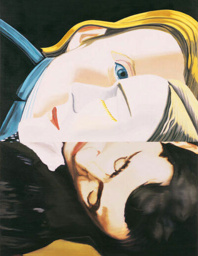 Hable con ella / Katz/Manet . 2002 . 129 x 80 . Öl auf Aluminium