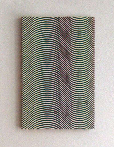 Look at me . 28 x 18,5 x 2 cm . Siebdruck und Aquarell . 2 Farben