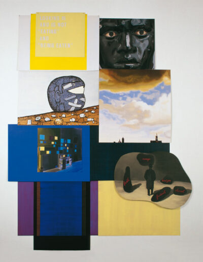 Looking is... . 2003/4 . 14 Teile . 295 x 230 cm . Öl auf Aluminium