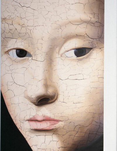 Kunstpostkarte (Petrus Christus) . 1998 . 180 x 130 cm . Öl auf Leinwand